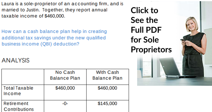 Screenshot of Cash Balance Plan PDF