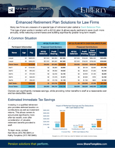 Preview of the downloadable PDF: Enhanced Retirement Plan Solutions for Law Firms